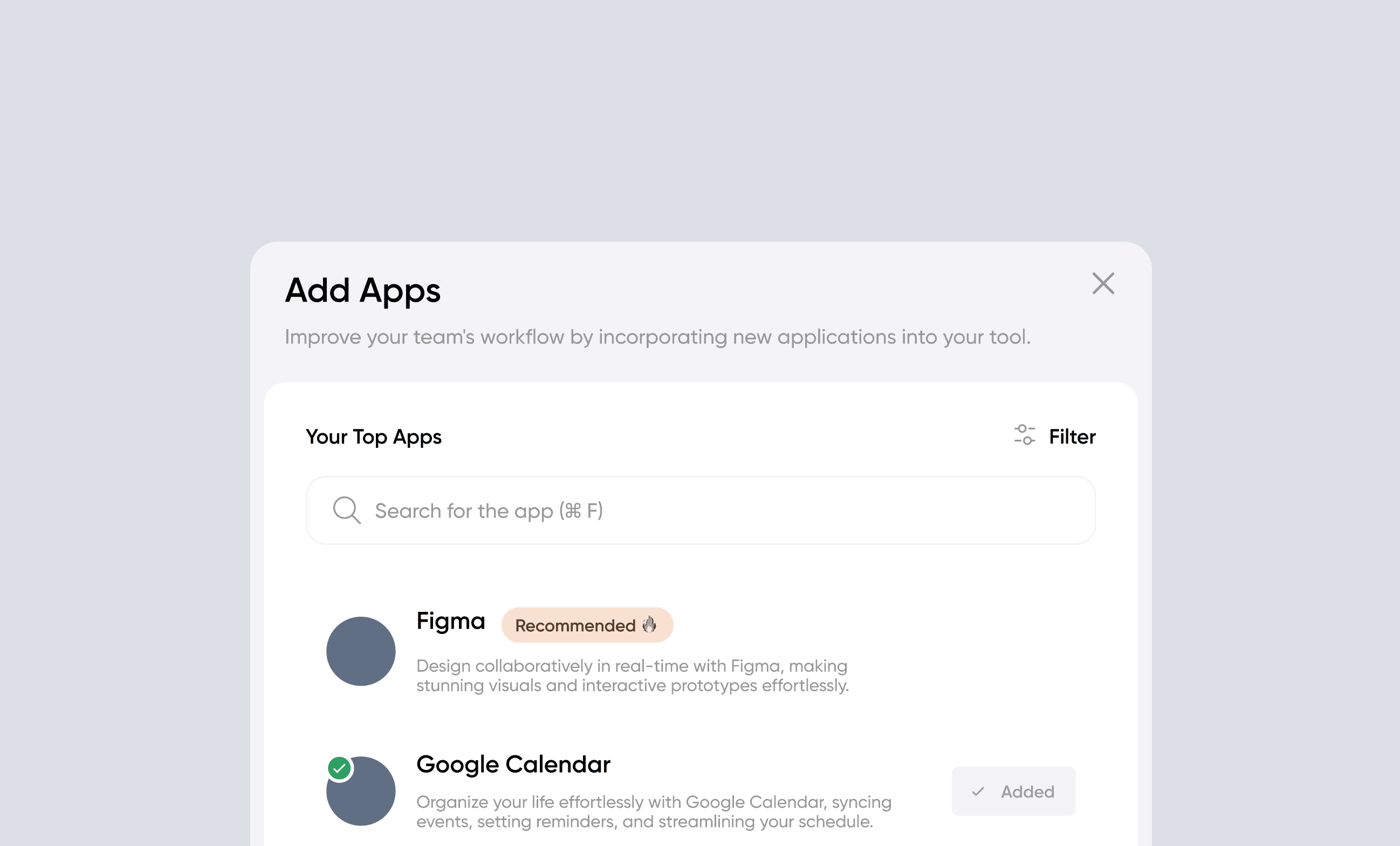 App Modal Zoom